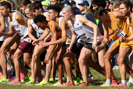 Abdel Laadjel and Michael Morgan–Men's Cross Country action photo