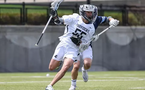 Stephen Markowski plays against Villanova defender