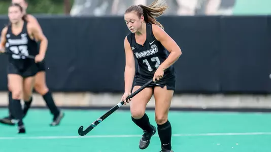 Field Hockey forward Carly van Benten is pictured during gameplay at Lennon Field.