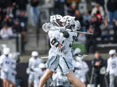 Lacrosse celebration versus Brown