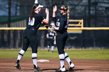 Alyssa Twomey Softball celebrating with Cameron Dunn