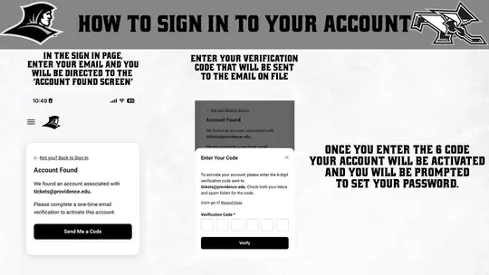 HOW TO SIGN IN TO YOUR ACCOUNT | IN THE SIGN IN PAGE, ENTER YOUR EMAIL AND YOU WILL BE DIRECTED TO THE "ACCOUNT FOUND SCREEN" ENTER YOUR VERIFICATION CODE YOUR ACCOUNT HAS BEEN ACTIVATED, AND YOU ARE ALL SET