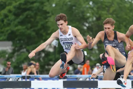 Patrick Thygesen runs the 3K steeplechase at the 2024 NCAA Prelims