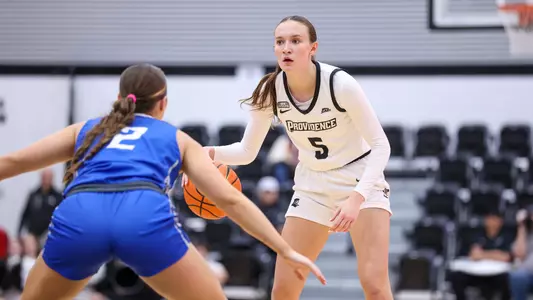 Sophi Hall - women's basketball action shot vs. Creighton