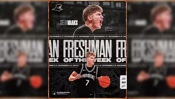 BIG EAST Freshman of the Week November 3 through 9 2025, Stefan Vaaks