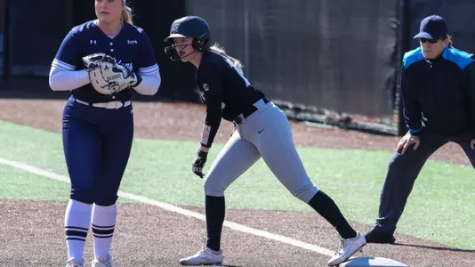 Emma Douma softball action