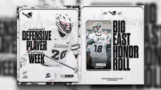 Men's lacrosse weekly honor graphic