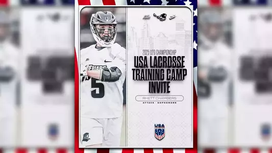 Graphic featuring Rhett Chambers receives an Under 20 USA Lacrosse Training Camp Invitation