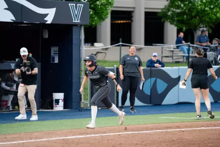 Softball player Rachael Petrarca celebration photo