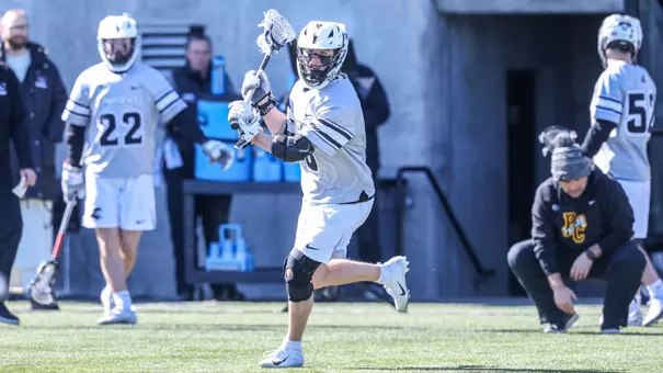 Rhett Chambers with the ball on Chapey Field at Anderson Stadium