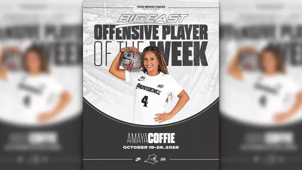 Amaya Coffie BIG EAST Award Accolade
