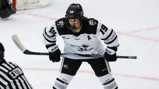 Emma Hofbauer facing off