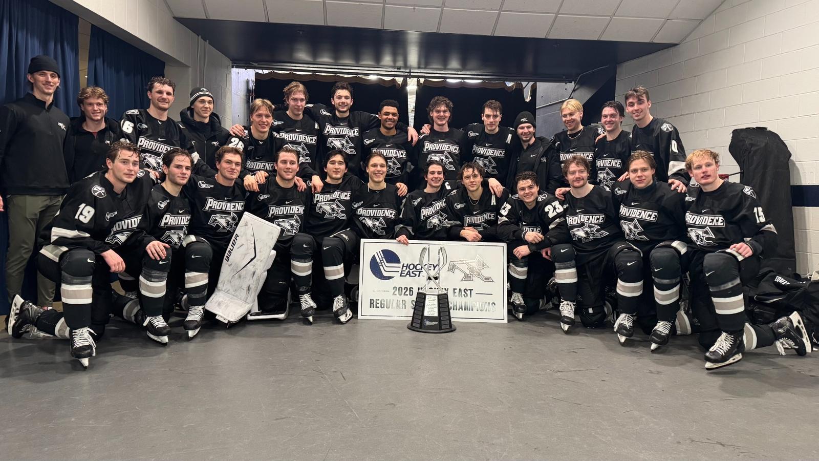 DURHAM, N.H. –The No. 6 Providence College men's hockey defeated New Hampshire, 3-2 on Saturday (Feb. 28), to clinch the outright Hockey East Regular Season ...