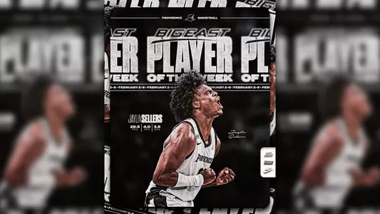 Jaylin Sellers BIG EAST Player of the Week, 28.5 points per game, 4.0 rebounds per game, 3.5 assists per game, Week of February 2-8