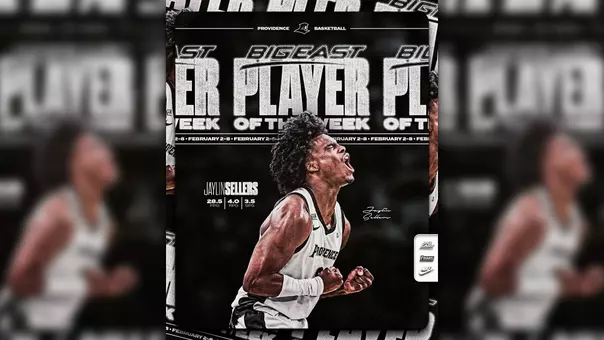 Jaylin Sellers BIG EAST Player of the Week, 28.5 points per game, 4.0 rebounds per game, 3.5 assists per game, Week of February 2-8