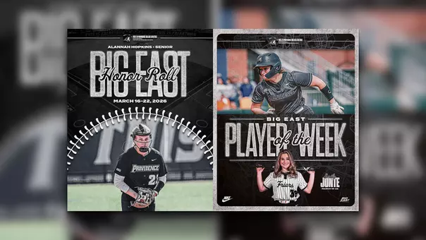 Emily Jonte BIG EAST Player of the Week, Alannah Hopkins BIG EAST Honor Roll