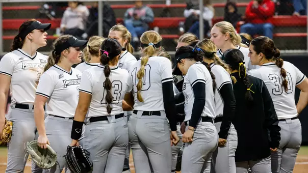 Providence College Softball group photo taken against NC State on February 20th 2026