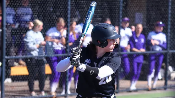 Cameron Dunn at bat during a non conference game against Stonehill at Glay Field