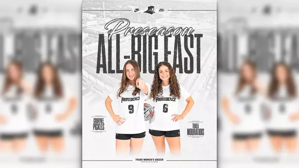 All-BIG EAST Preseason WSOC Graphic Mouratidis and Pickles