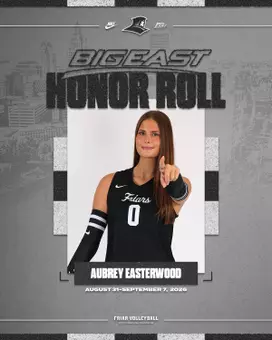Aubrey Easterwood BIG EAST Honor Roll selection