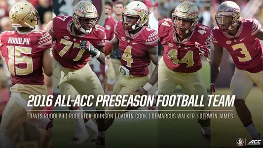 Five Noles Named To Preseason All-ACC Football Team