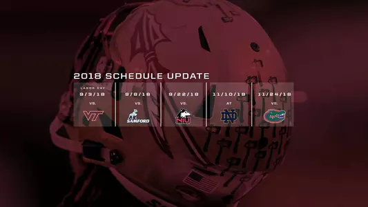 2018 Football Schedule Update