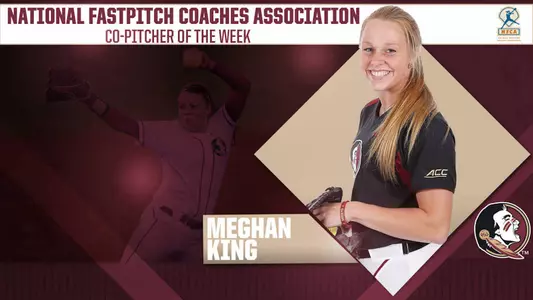Meghan King Earns NFCA National Co-Pitcher of the Week Honors