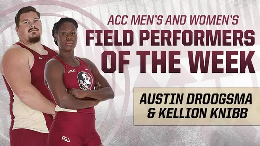Throwers Droogsma, Knibb Sweep ACC Field Honors