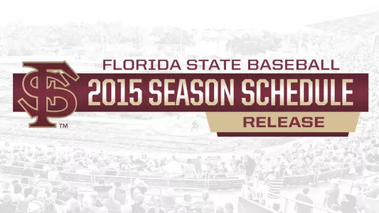 Baseball Announces 2015 Schedule