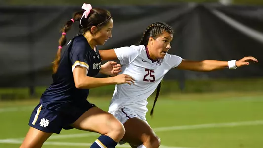 Soccer Drops Back-And-Forth Battle With Notre Dame