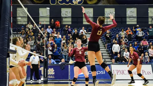 Volleyball Drops Three-Set Road Match to Pitt