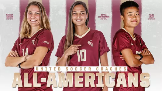 FSU Trio Named 2018 United Soccer Coaches All-Americans