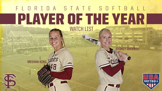 Seminole Duo Named to USA Softball Player of the Year Watch List