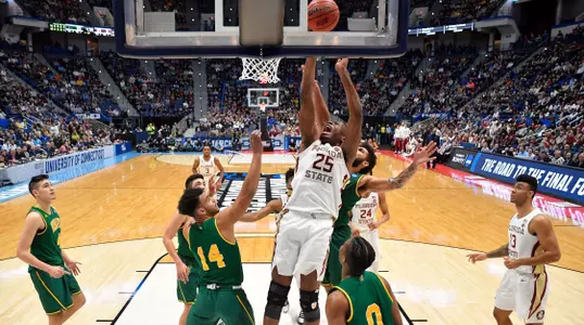 Mann And Fi Lead As FSU Men #MarchOn With 76-69 Win Over UVM