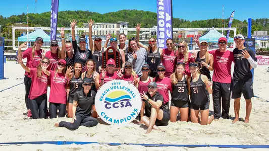 Four in a Row: Beach Volleyball Captures Fourth Straight CCSA Title
