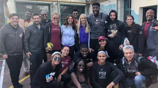 Noles Serve, Come Together During FCA Trip To Argentina