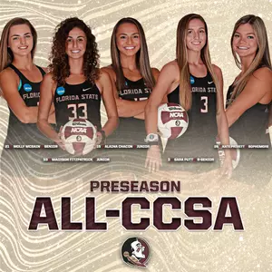 FSU Places League High Five on Preseason All-CCSA Team