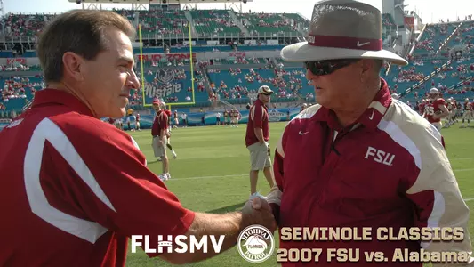 CLASSIC RADIO BROADCASTS: Noles Take Down Bama In Jacksonville