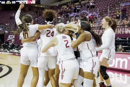 Women’s Hoops Takes Down No. 3 Louisville