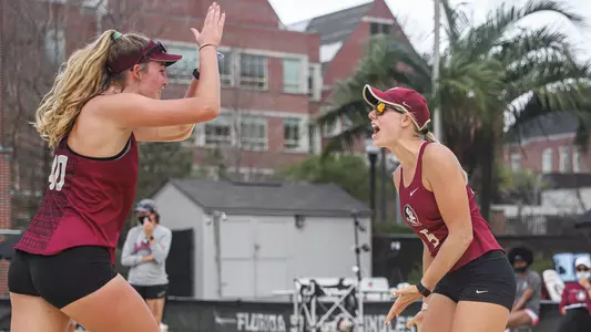Beach Downs Top Ranked LSU to Improve to 8-0
