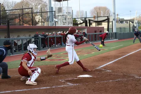 Softball Sweeps Boston College with Run Rule Victory