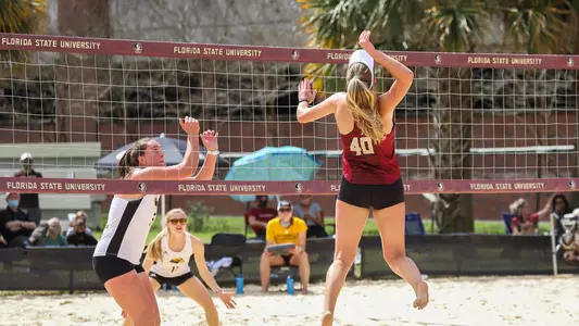Beach Volleyball Hosts Final Home Tournament of the Season and Senior Day