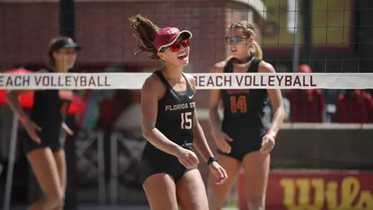 No. 2 Beach Volleyball Splits Two Matches With No. 1 USC