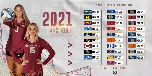 Volleyball Announces 2021 Schedule - Florida State University volleyball-announces-2021-schedule-florida-state-university