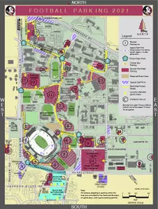 2021 Football Parking Map