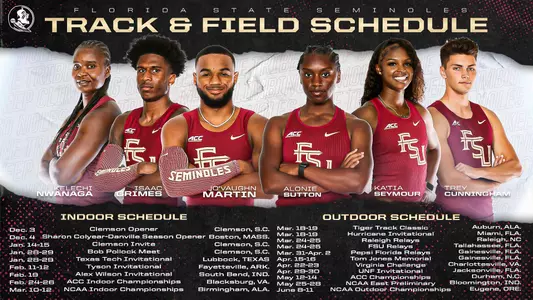 Noles Release 2021-22 Track and Field Schedule