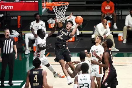 M. Basketball: Seminoles Play Host To Miami Tuesday At 8:00 P.M.
