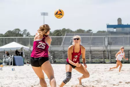 Beach Volleyball Hosts Final Home Tournament and Senior Day