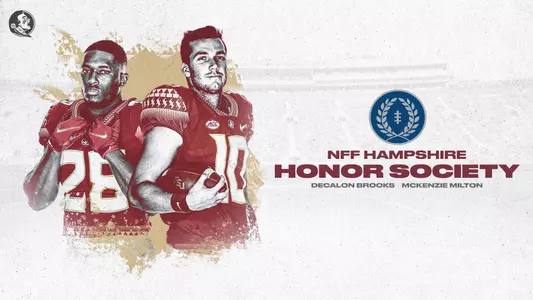 Brooks, Milton Recognized On NFF Hampshire Honor Society