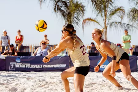 Beach Volleyball Advances to Semifinal Match for the First Time Since 2018